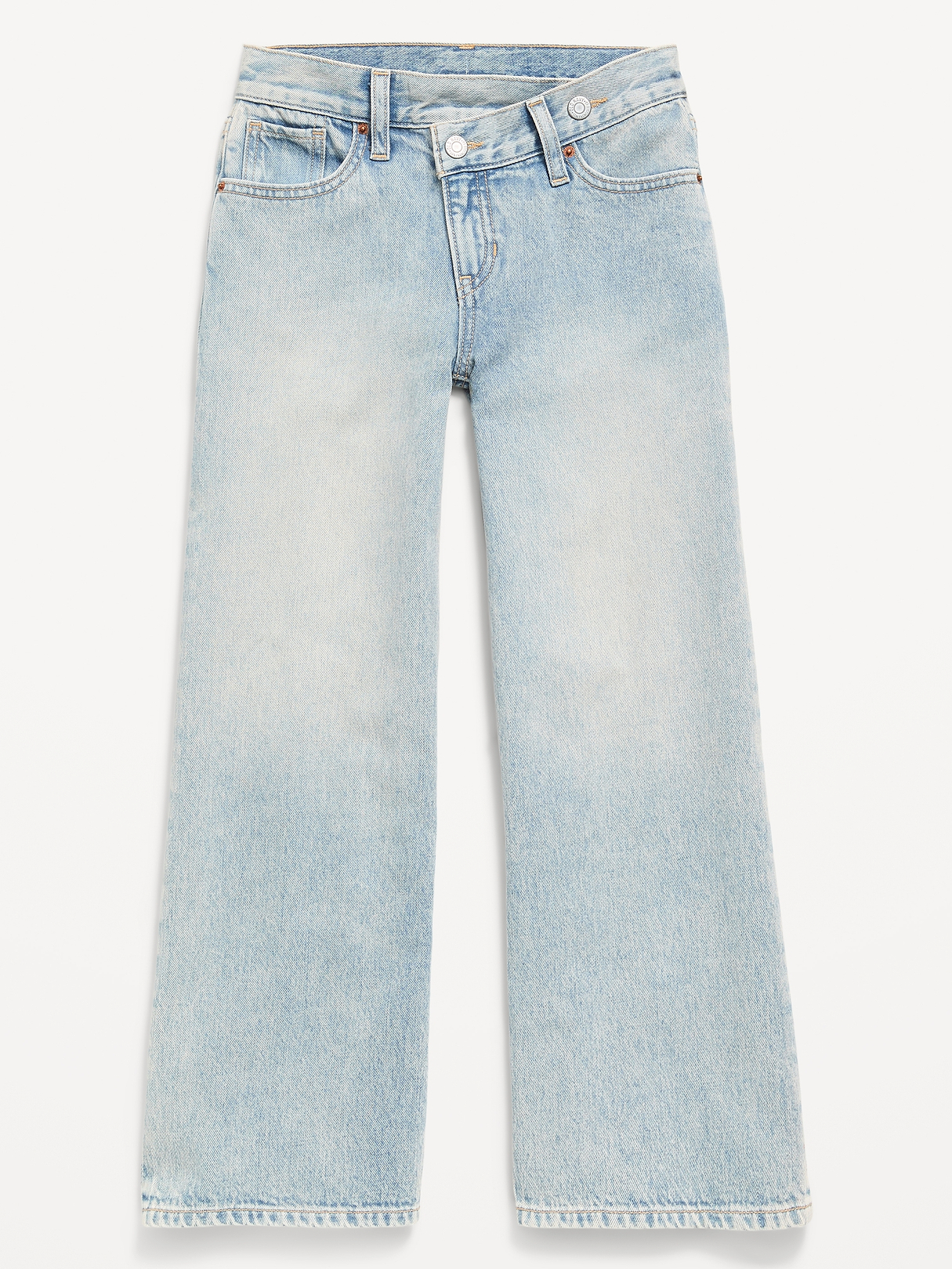Super Baggy Crossover Wide-Leg Jeans for Girls | Old Navy