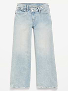 Image number 4 showing, Super Baggy Crossover Wide-Leg Jeans for Girls