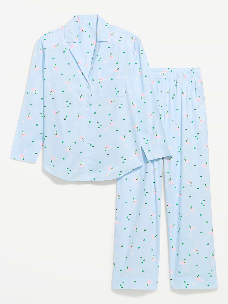 Image number 3 showing, Poplin Pajama Pant Set