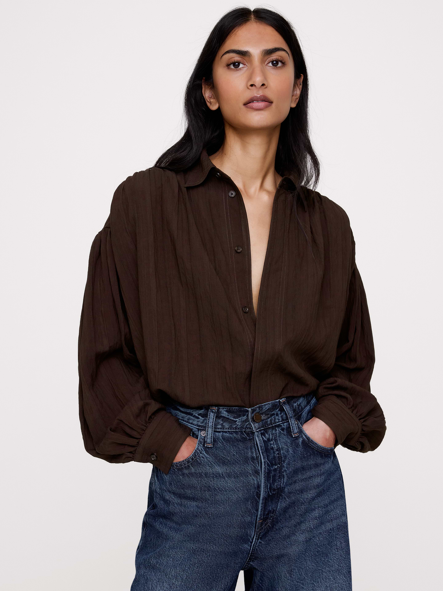 Image number 1 showing, Oversized Textured Tunic
