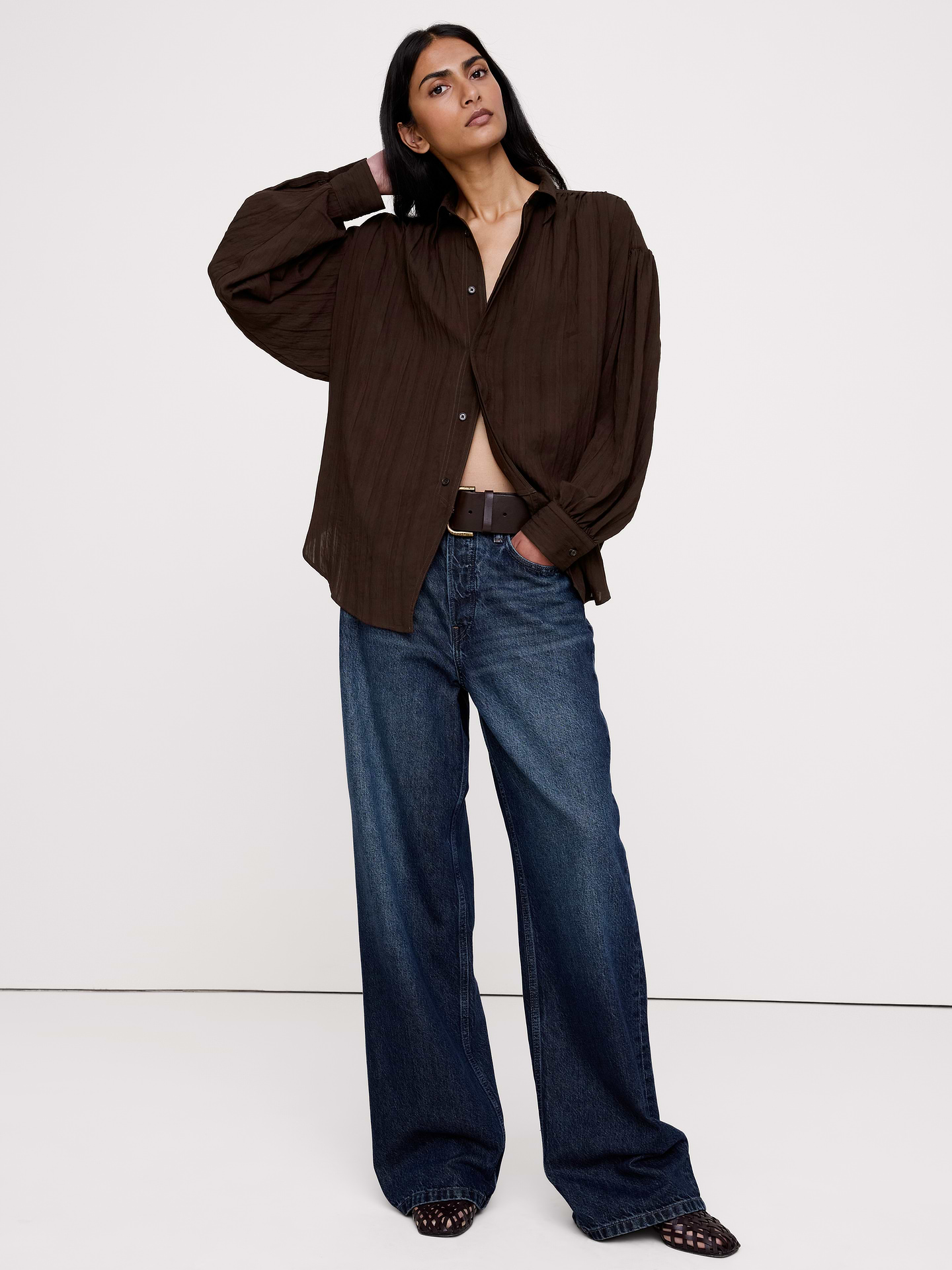 Image number 3 showing, Oversized Textured Tunic