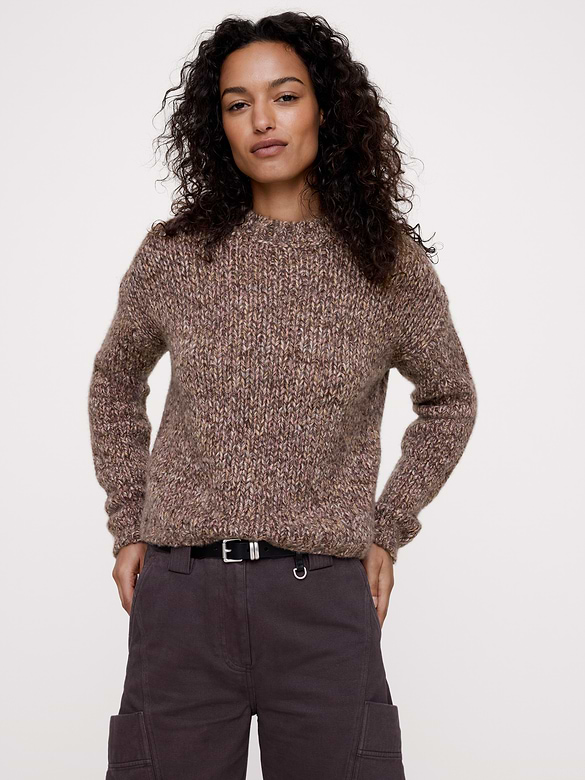 Merino-Cashmere Crew-Neck Sweater