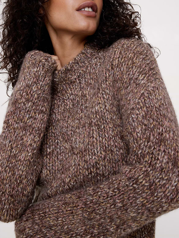 Merino-Cashmere Crew-Neck Sweater