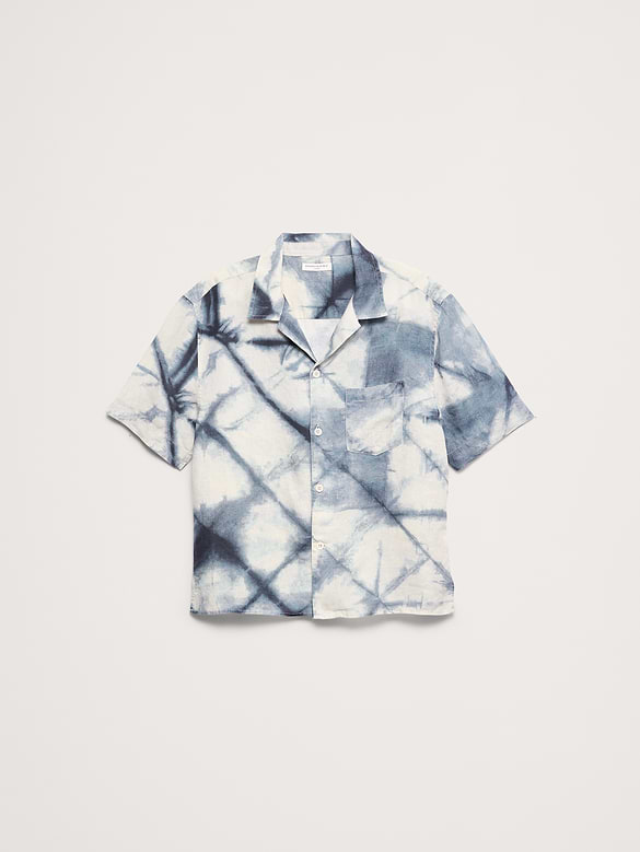 Standard-Fit Linen Resort Shirt