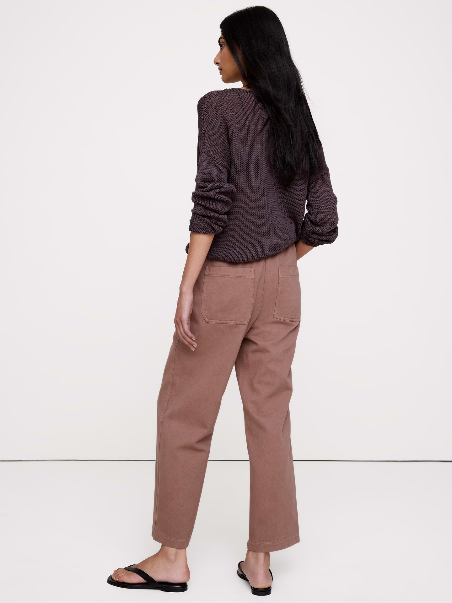 L'image numéro 3 présente Pantalon à jambe droite en coton Escapade
