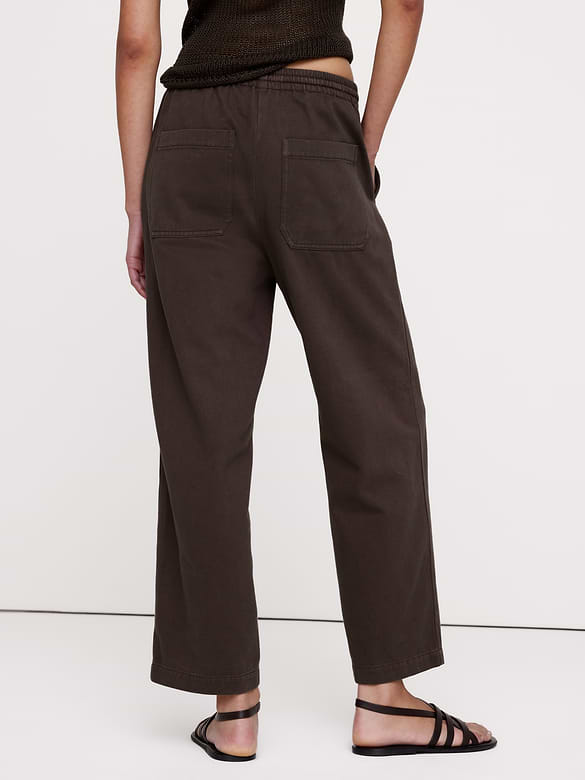 The Getaway Straight-Leg Pant in Cotton