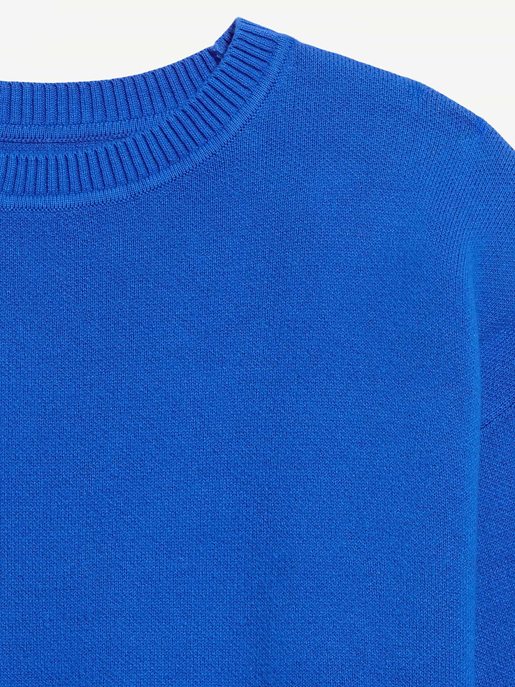 Image number 5 showing, SoSoft Cotton Crew-Neck Cropped Sweater