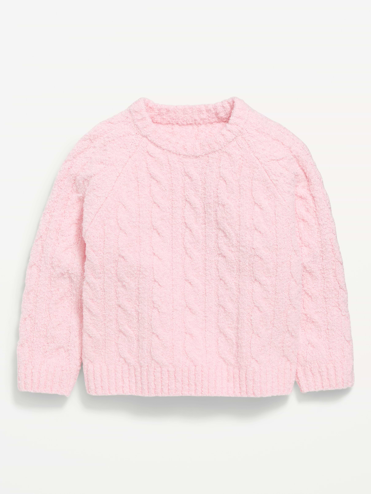 Image number 1 showing, Long-Sleeve Cable-Knit Sweater for Toddler Girls