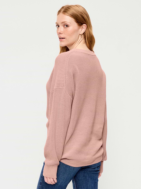 Seaside Cotton Shaker Oversized Tunic Sweater