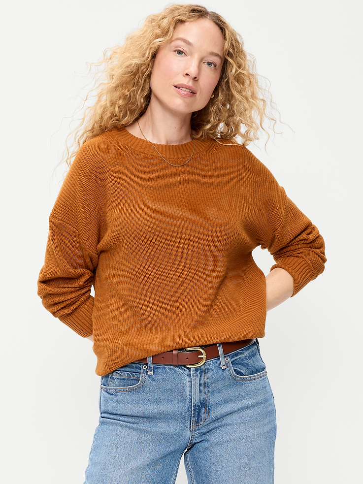 Image number 1 showing, Seaside Cotton Shaker Tunic Sweater