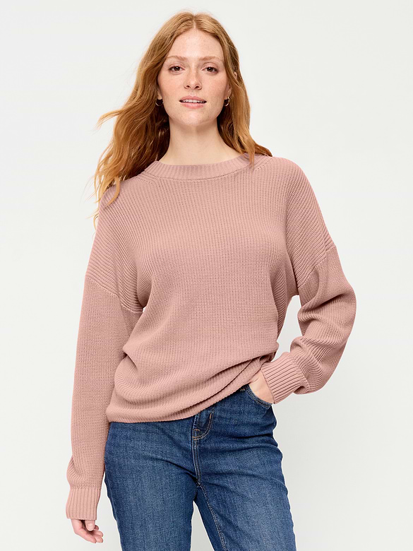 Seaside Cotton Shaker Oversized Tunic Sweater