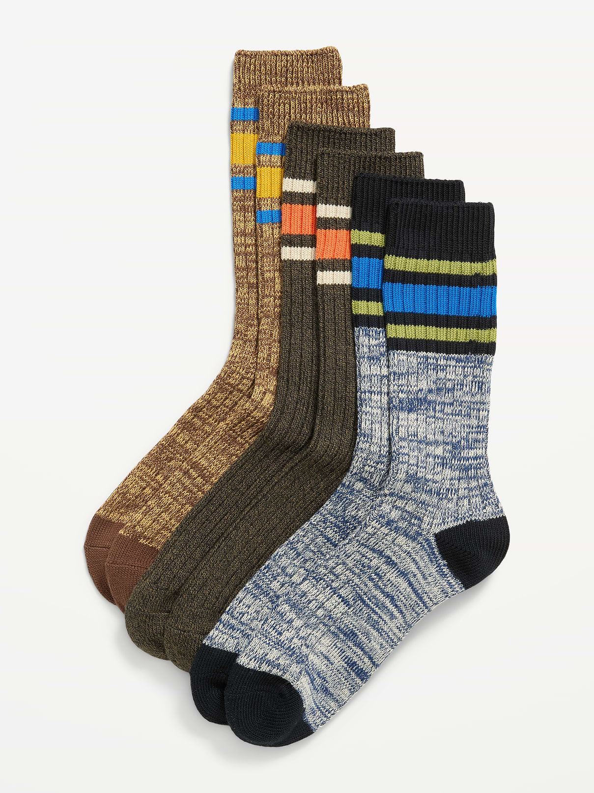 Image number 1 showing, Marled Boot Socks 3-Pack
