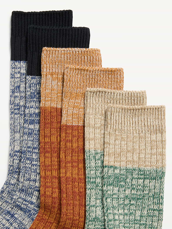 Chaussettes jaspées pour bottes (paquet de 3)