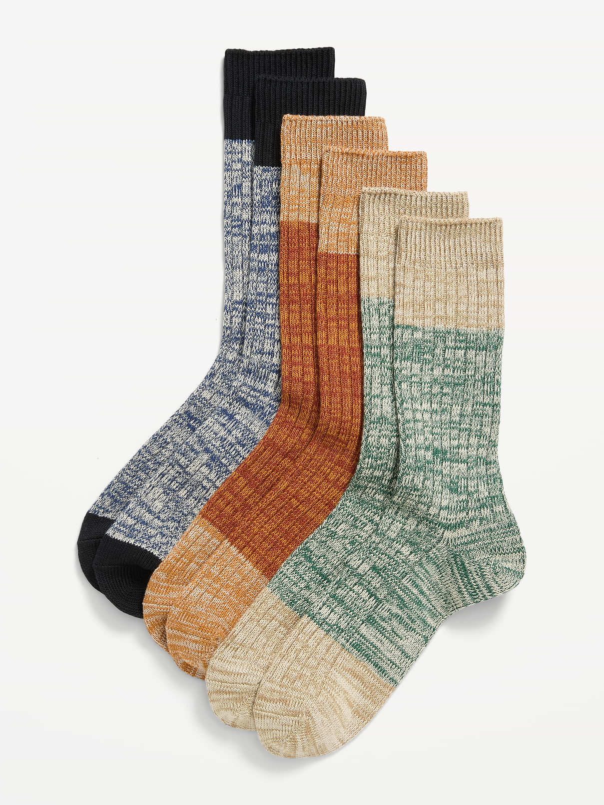 Image number 1 showing, Marled Boot Socks 3-Pack