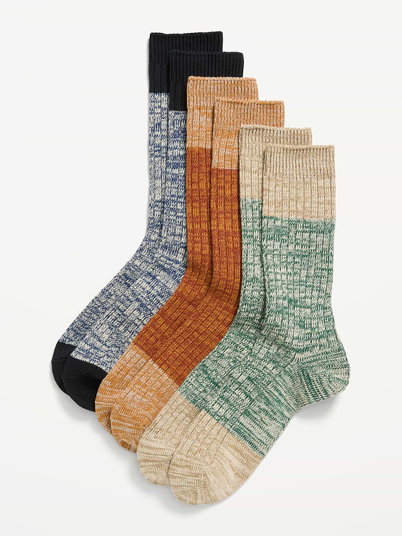 Chaussettes jaspées pour bottes (paquet de 3)