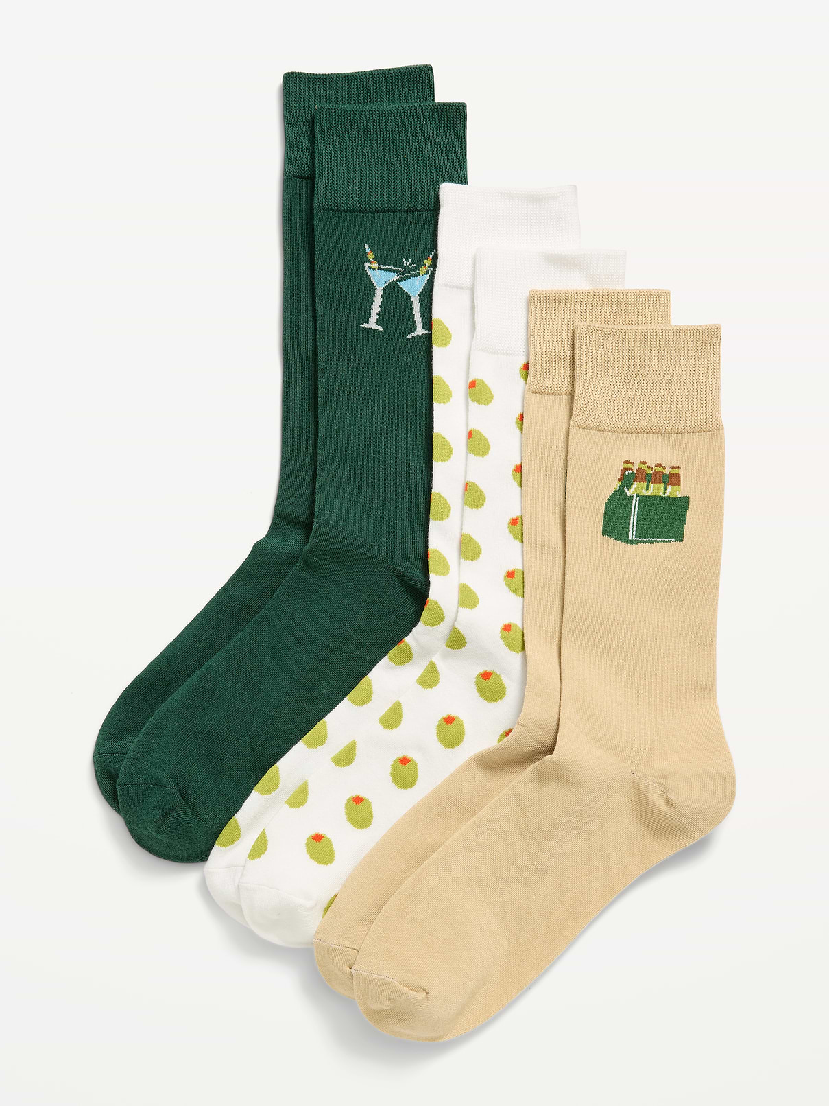 L'image numéro 1 présente Chaussettes à motif de fantaisie pour homme (paquet de 3 paires)