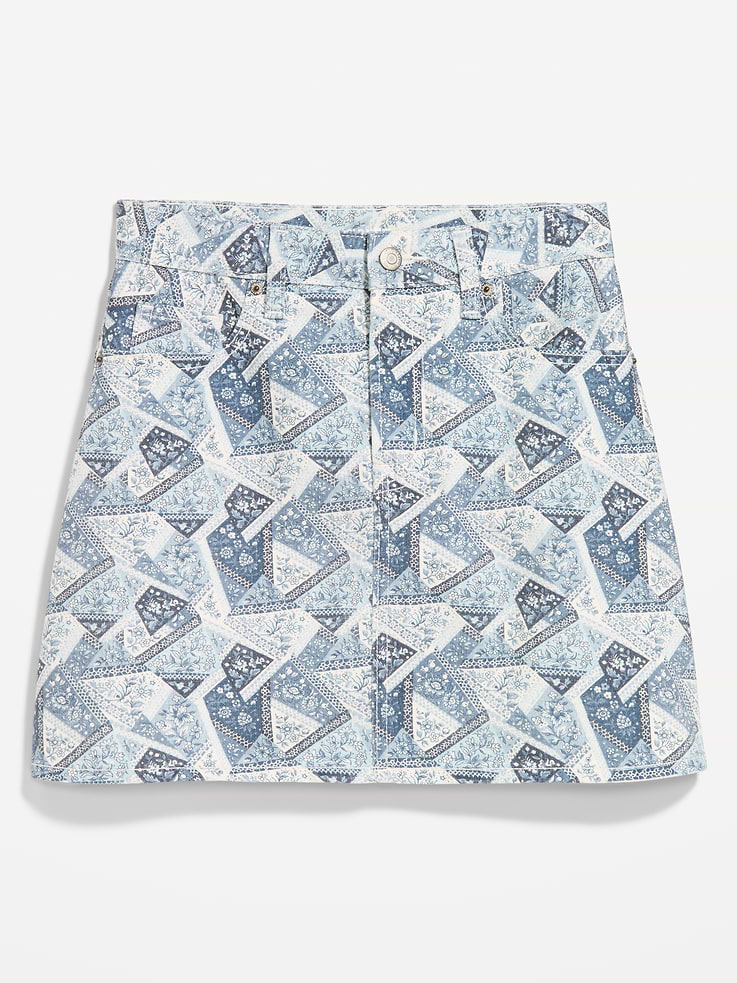 Image number 4 showing, OG High-Waisted Denim Mini Skirt