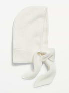 Image number 1 showing, Rib-Knit Tie-Neck Bonnet