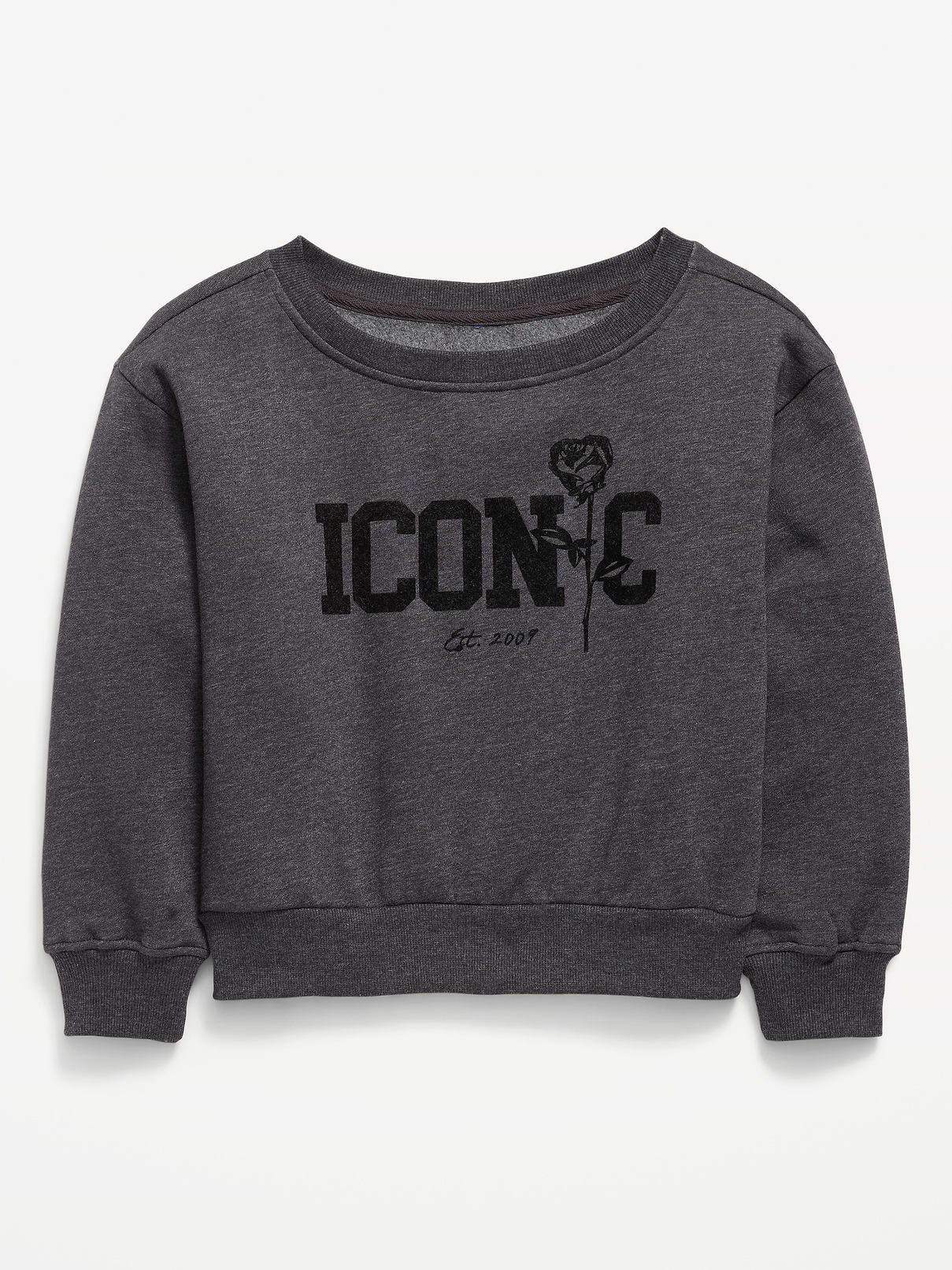Image number 1 showing, Off-Shoulder Sweatshirt for Girls
