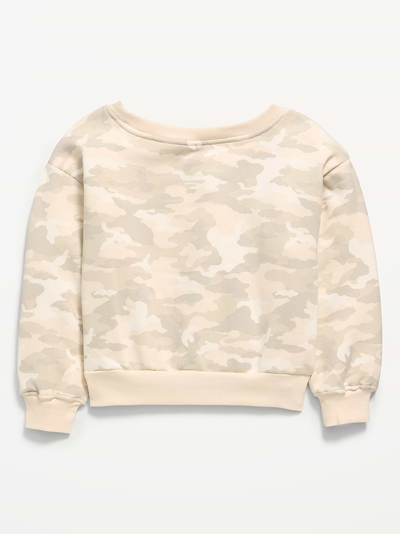 Off-Shoulder Sweatshirt for Girls