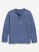 Image number 1 showing, Softest Long-Sleeve Henley T-Shirt for Boys