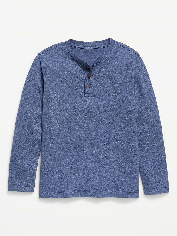 Softest Long-Sleeve Henley T-Shirt for Boys