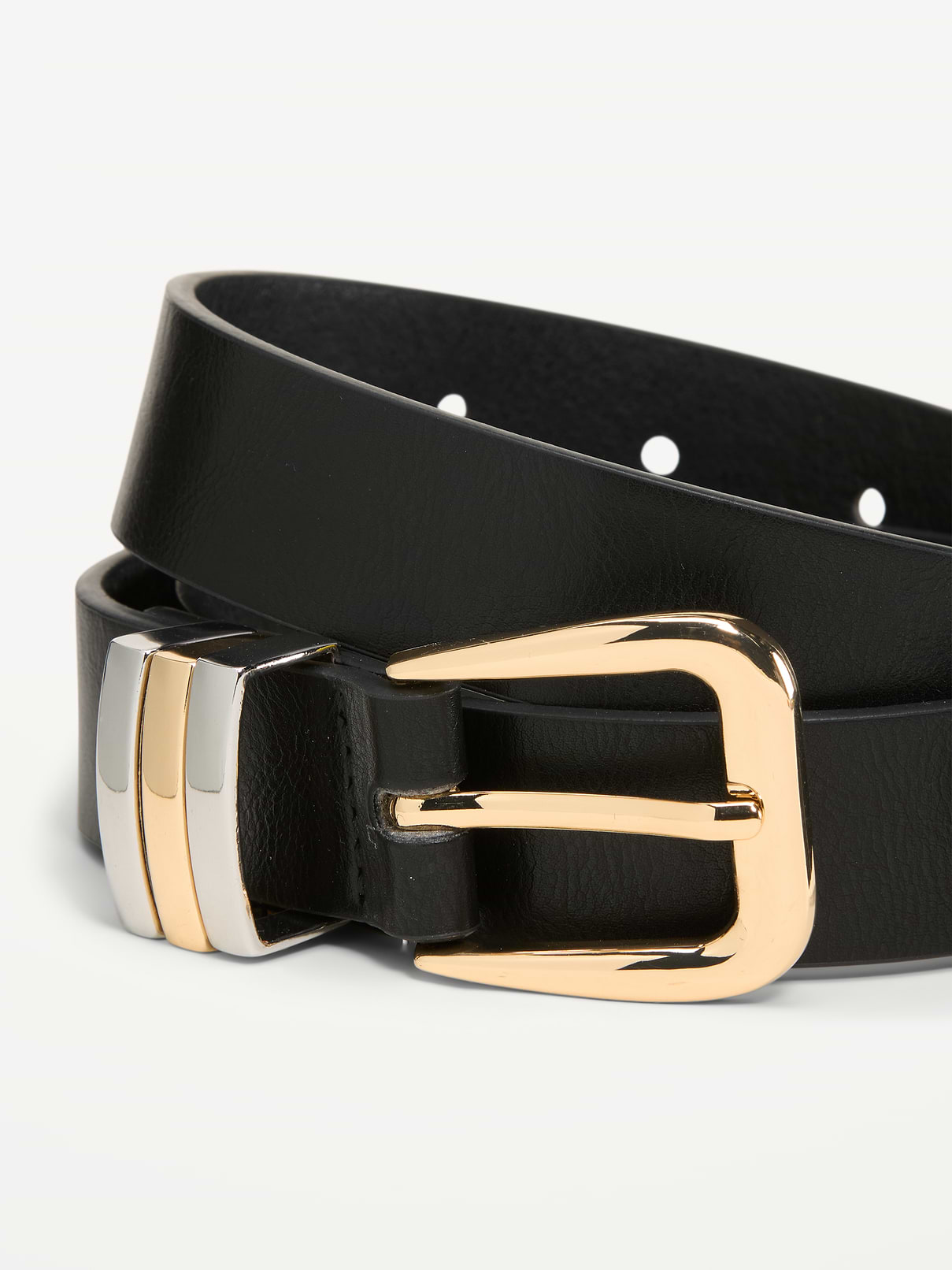 Image number 3 showing, Triple-Loop Skinny Belt for Women