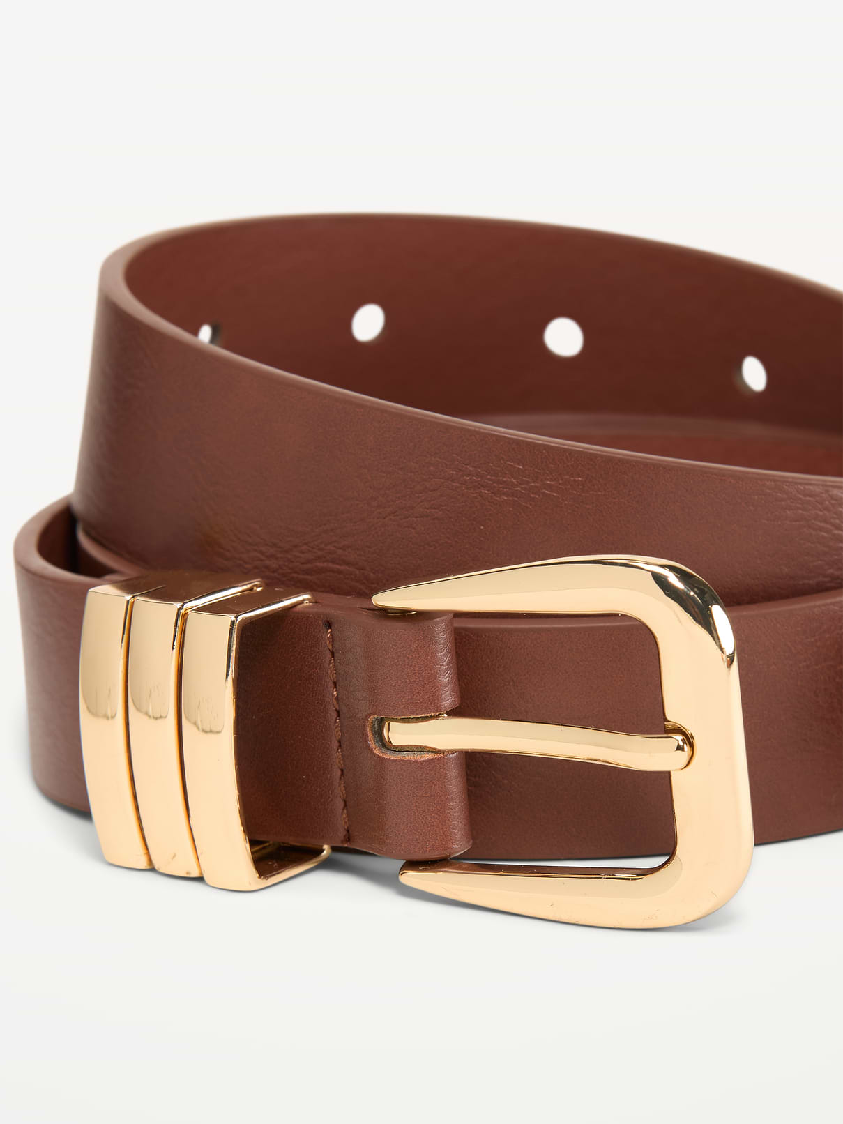 Image number 2 showing, Triple-Loop Skinny Belt for Women