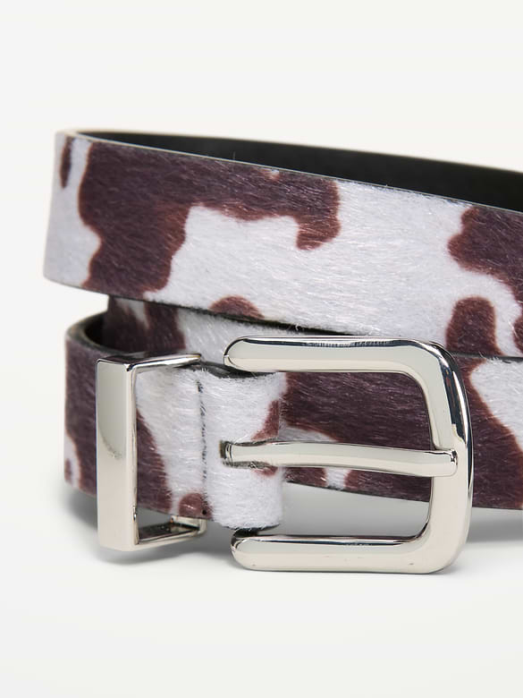 Ceinture classique en poils de poney