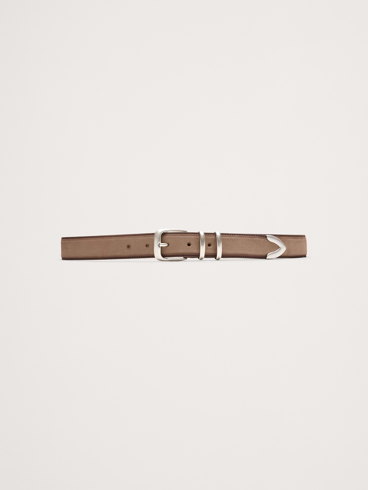 Image number 1 showing, Western Nubuck Leather Belt