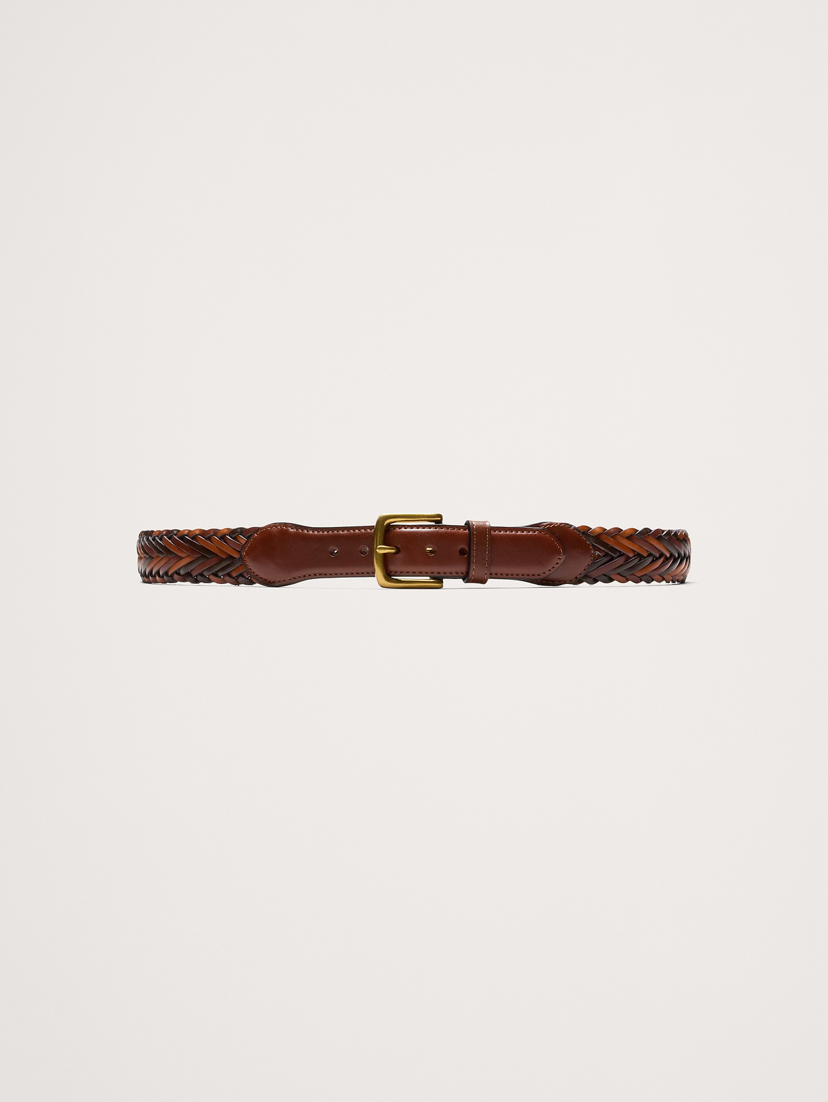 Tri Tone Woven Leather Belt