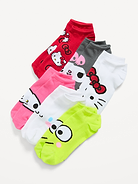 Image number 1 showing, Hello Kitty® 6-Pack Novelty Ankle Socks for Women