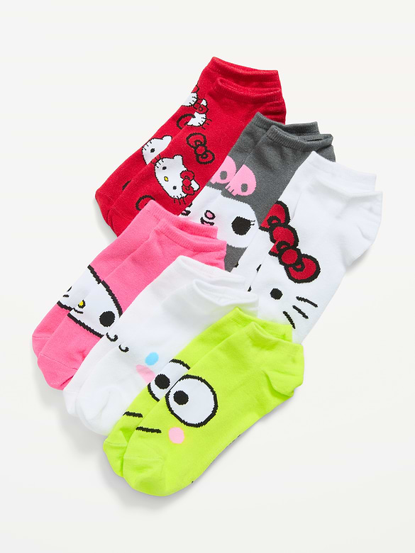 Hello Kitty® 6-Pack Novelty Ankle Socks for Women