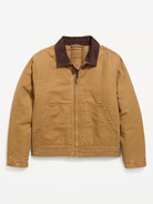 Image number 1 showing, Loose Canvas Barn Jacket for Boys