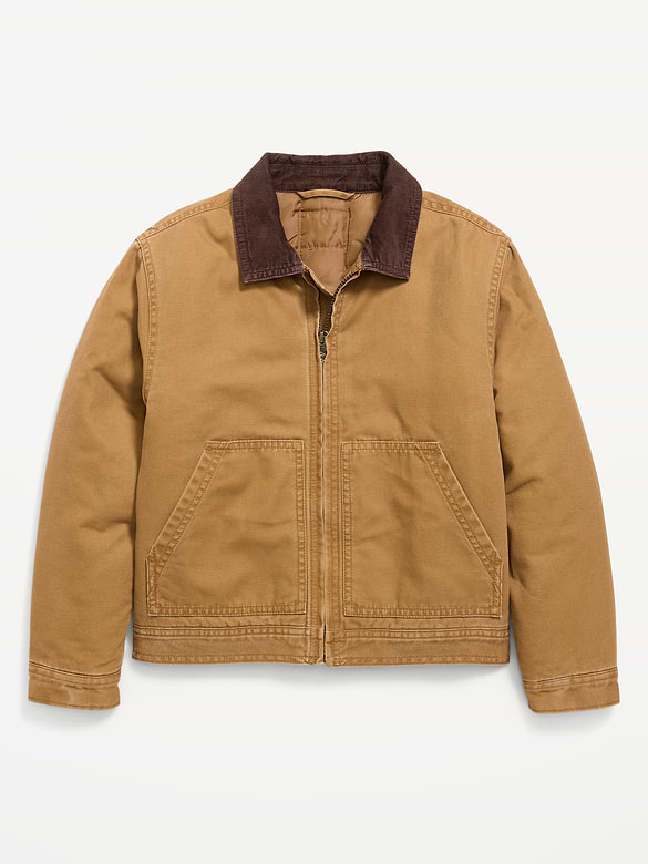 Loose Canvas Barn Jacket for Boys