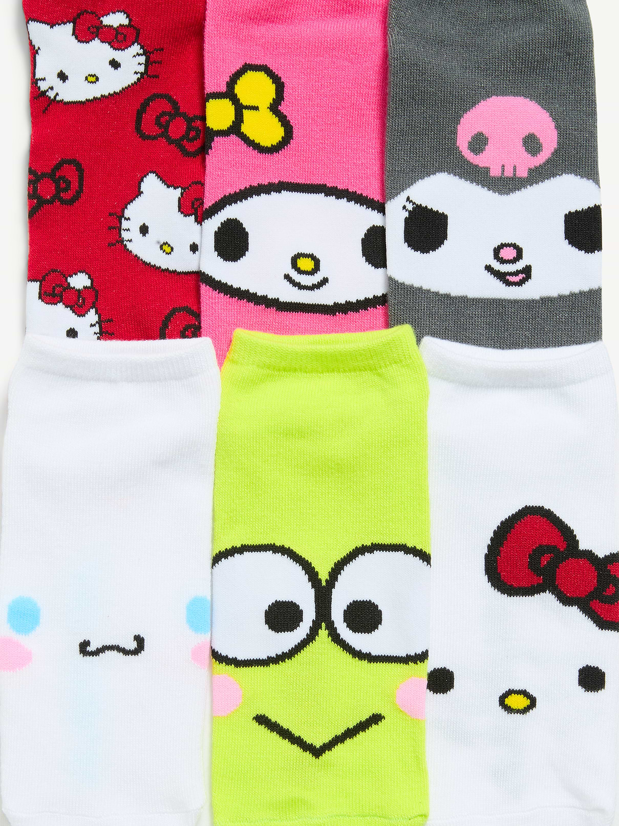 Image number 2 showing, Hello Kitty® 6-Pack Novelty Ankle Socks for Women