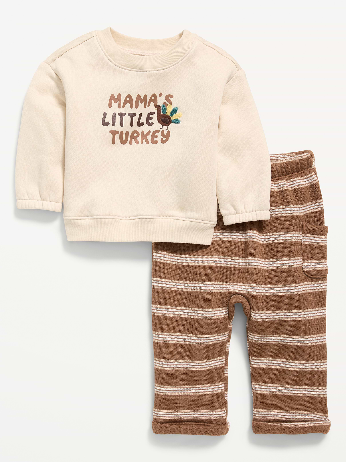 Image number 1 showing, Long-Sleeve Sweatshirt and Sweatpants Set for Baby