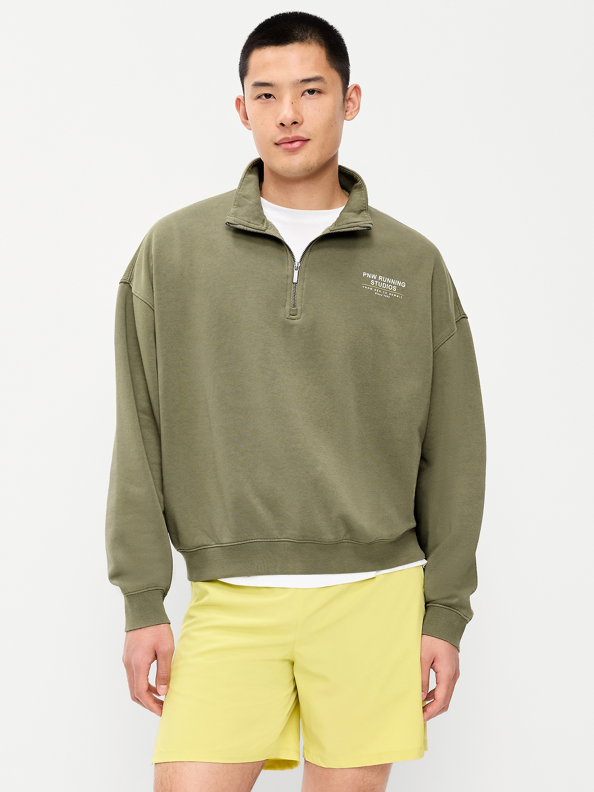 Lived-In Pro Quarter Zip | Old Navy