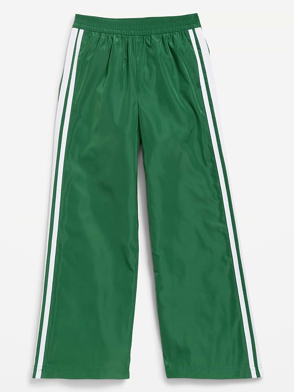 High-Waisted Track Pants for Girls