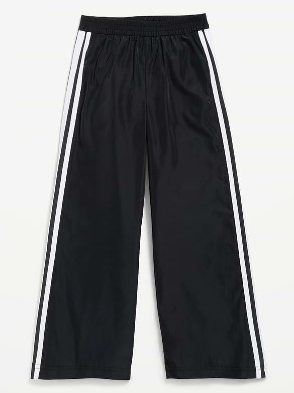 High-Waisted Track Pants for Girls