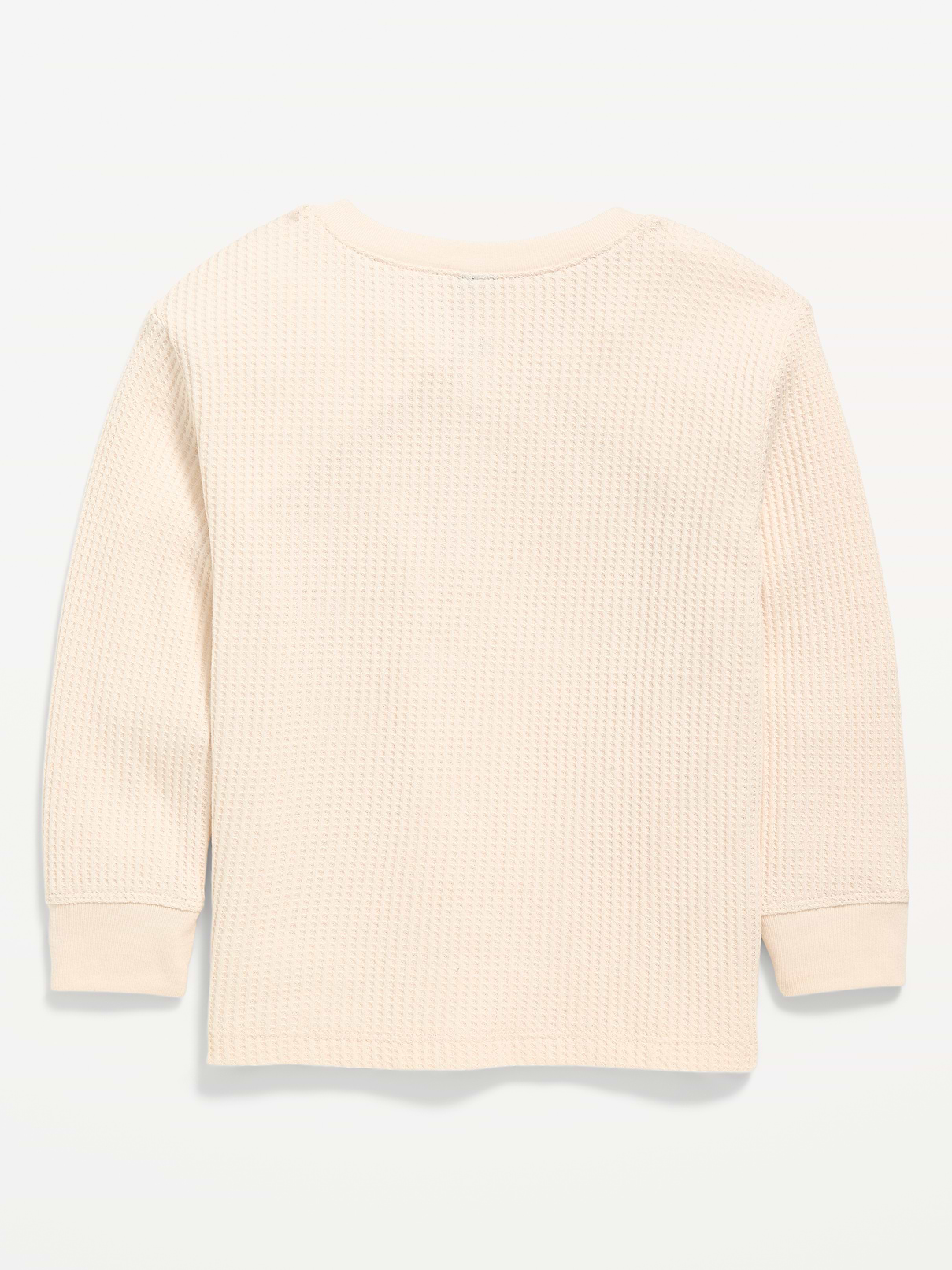 Image number 2 showing, Long-Sleeve Waffle Knit Henley T-Shirt for Toddler Boys