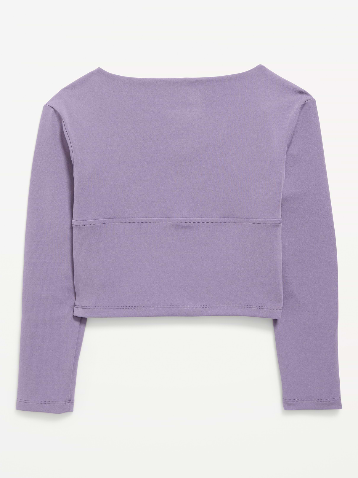 Image number 2 showing, StudioSmooth Long-Sleeve Wrap-Front Top for Girls