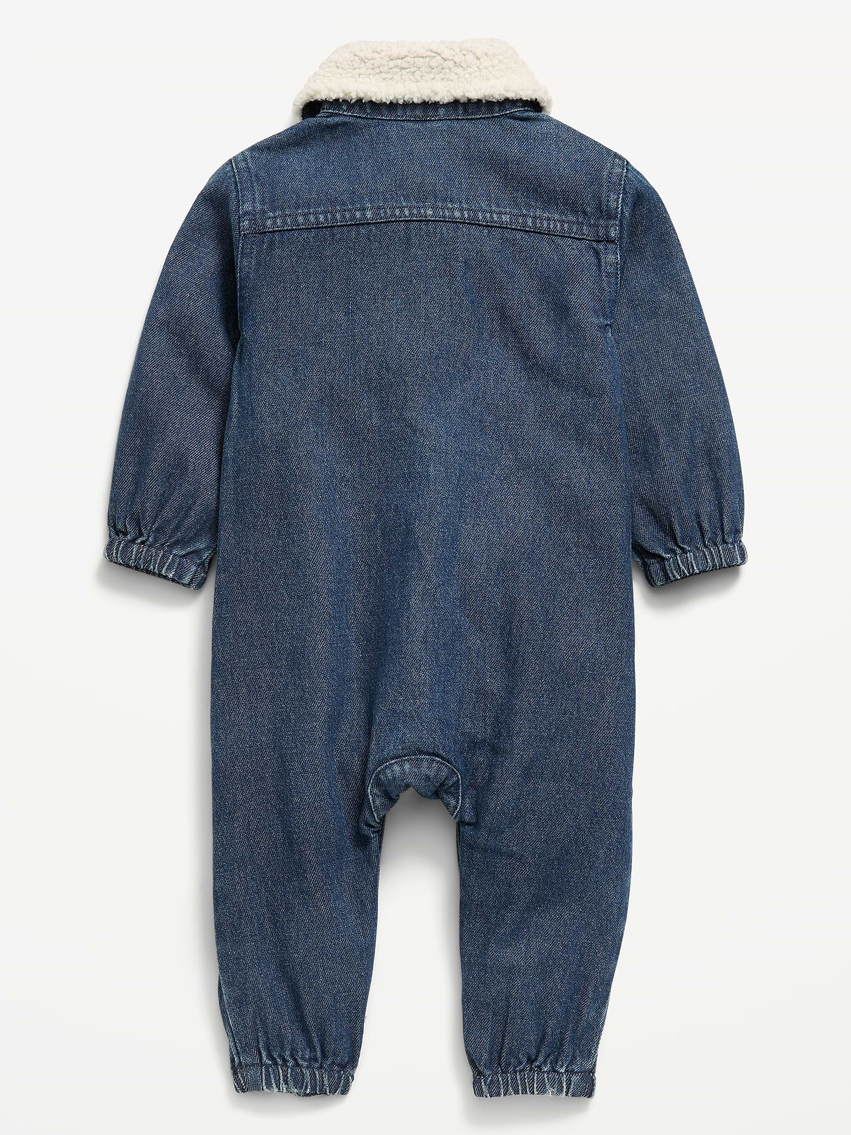 Image number 3 showing, Long-Sleeve Denim Jumpsuit for Baby