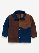 Image number 1 showing, Long-Sleeve Corduroy Color-Block Shirt for Baby