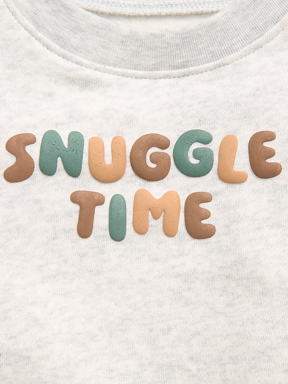 Long-Sleeve Sweatshirt and Sweatpants Set for Baby