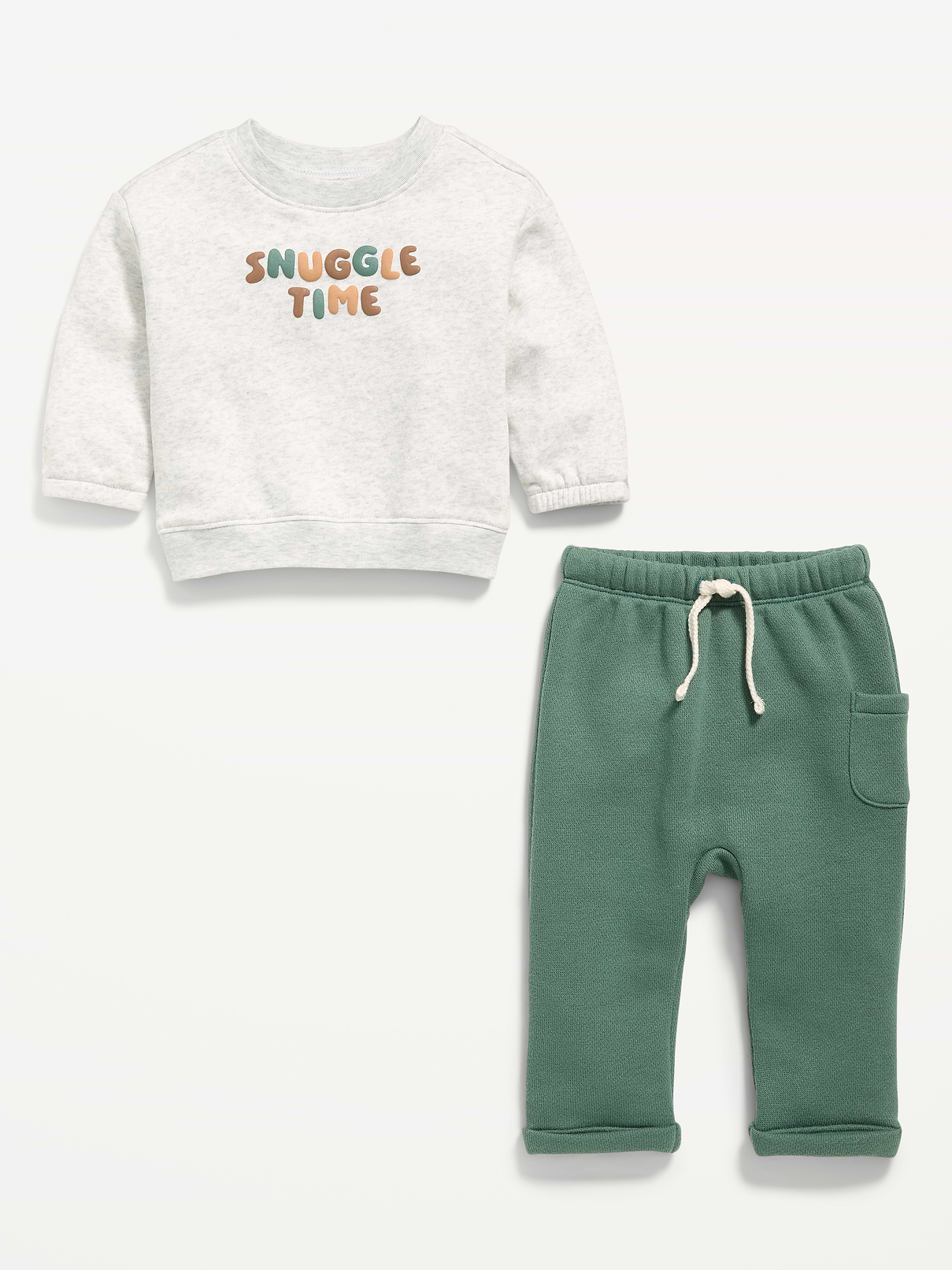 Image number 2 showing, Long-Sleeve Sweatshirt and Sweatpants Set for Baby