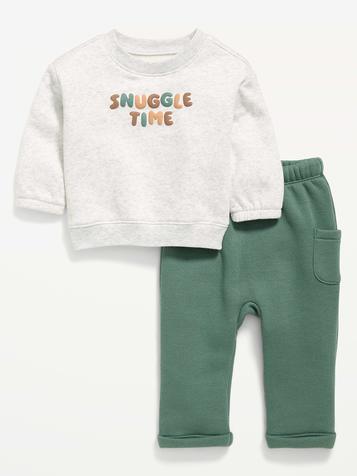 Image number 1 showing, Long-Sleeve Sweatshirt and Sweatpants Set for Baby