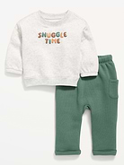 Image number 1 showing, Long-Sleeve Sweatshirt and Sweatpants Set for Baby