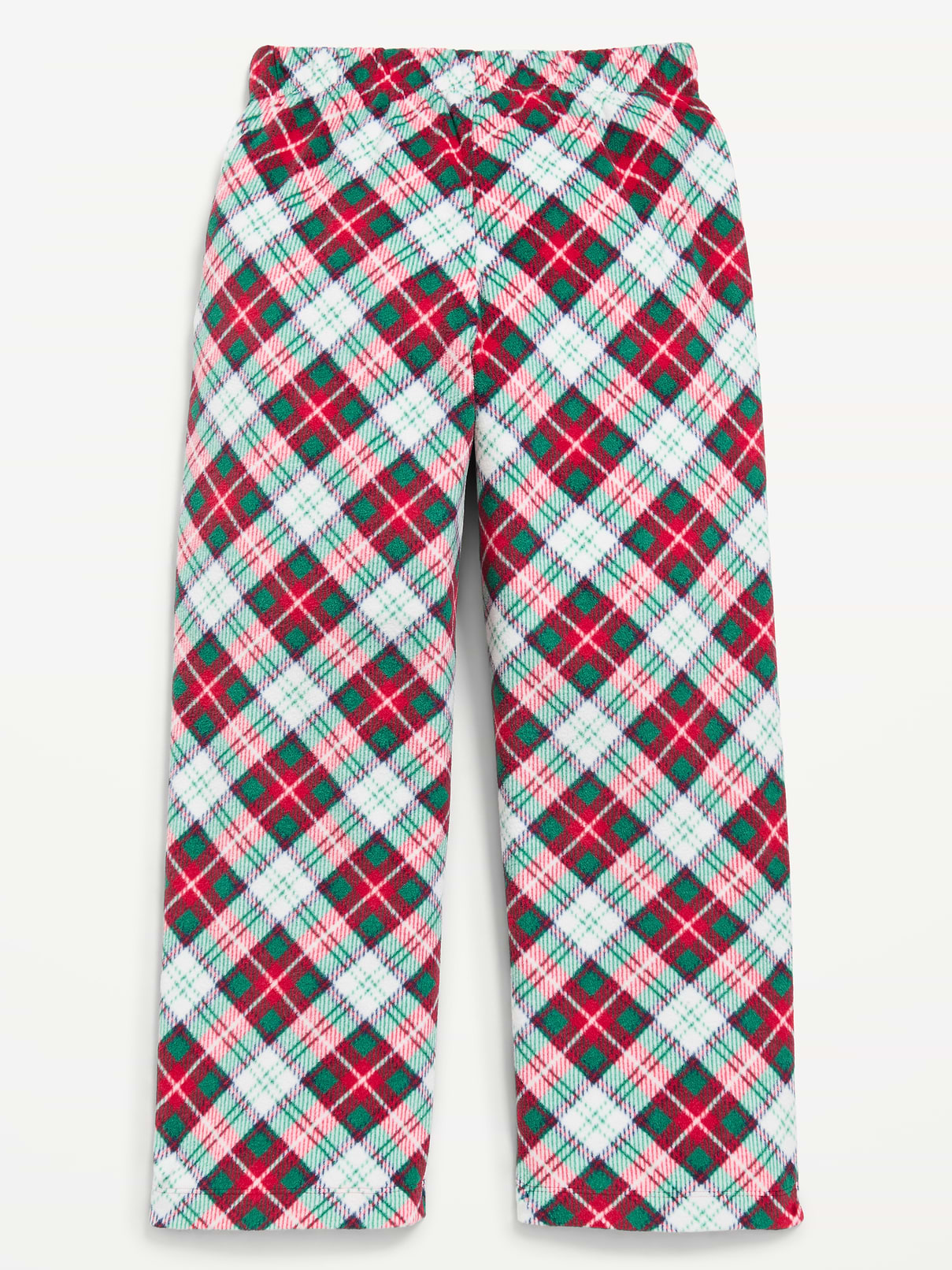 Image number 2 showing, Gender-Neutral Microfleece Plaid Pajama Pants for Kids