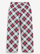 Image number 2 showing, Gender-Neutral Microfleece Plaid Pajama Pants for Kids